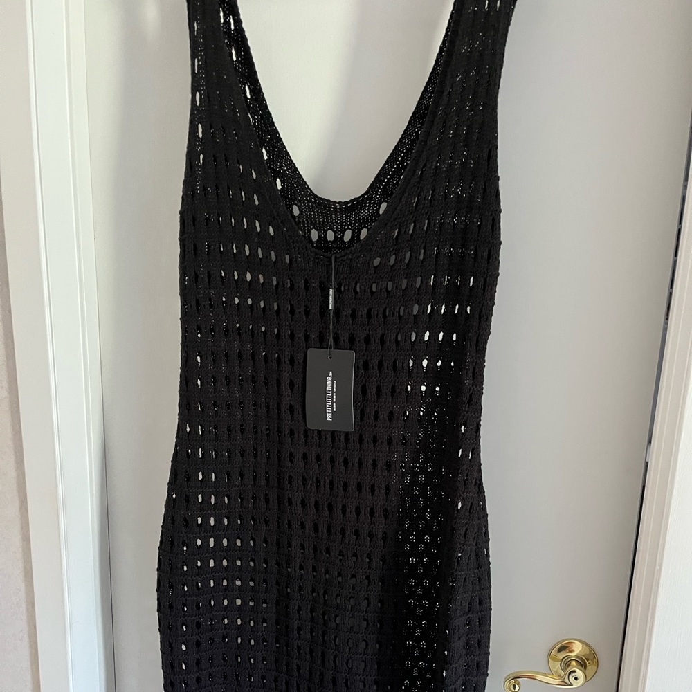 Black beach cover up